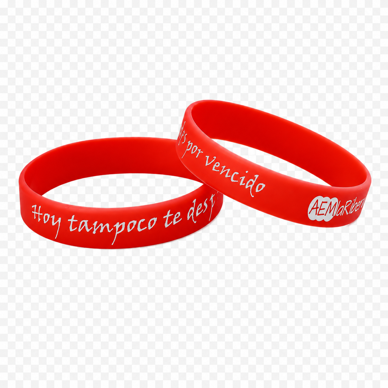 Pulsera naranja solidaria AEM La Ribera