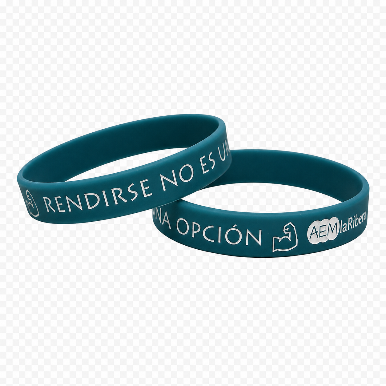 Pulsera verde con relieve AEM La Ribera